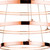 Firstlight Esprit Modern Style LED 3-Ring Pendant Light 31W Warm White Copper 4