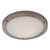 Firstlight Rondo LED 31cm Flush Ceiling Light 12W Warm White in Brushed Steel and Opal Glass 1