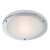 Firstlight Rondo Modern Style LED 31cm Flush Ceiling Light 12W Warm White in Chrome and Opal Glass 1