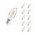 Crompton Candle LED Light Bulb E14 4.2W (40W Eqv) Warm White 10-Pack Clear 1