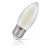 Crompton Candle LED Light Bulb E27 4.2W (40W Eqv) Warm White Filament Pearl 1