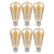 Crompton ST64 LED Light Bulb E27 7.5W (50W Eqv) Warm White 5-Pack Vintage