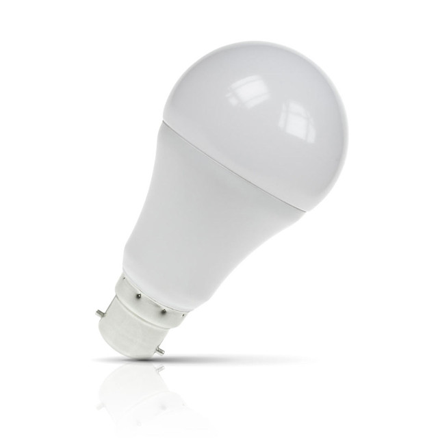 Prolite LED Sensor Light GLS 6.5W B22 Dusk to Dawn Warm White Opal Image 1