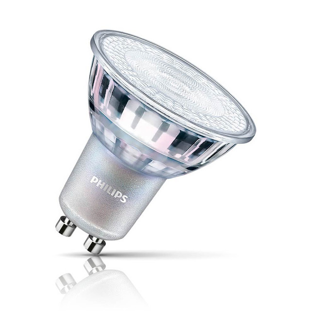 Philips Dimmable LED CRi 90 GU10 Spotlight 3.7W LEDspot VALUE Warm White 36° Image 1