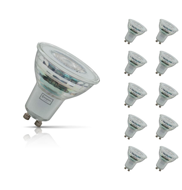 Crompton GU10 Spotlight LED Bulb Dimmable 4W (50W Eqv) Cool White 10-Pack 1
