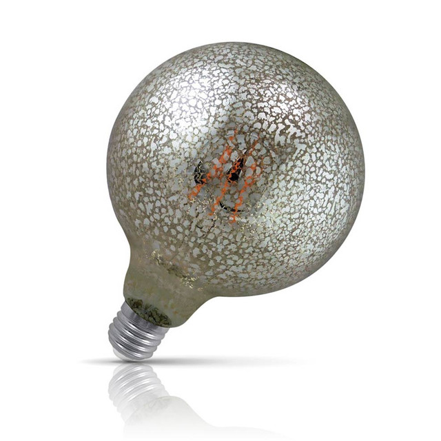 Prolite Dimmable LED Crackle Globe 6W E27 Funky Filaments Extra Warm White Crackle Image 1