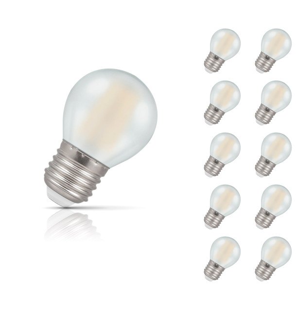 Crompton LED-Glühbirne Golfballform | 5W, Dimmbar, E27 | Warmweiß (2700K) | Entspricht 40W Glühlampe