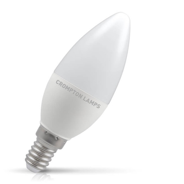 Crompton Lamps LED Candle 5.5W E14 Warm White Opal (40W Eqv) Image 1