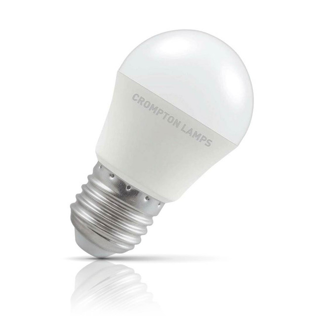 Crompton Lamps LED Golfball 4.9W E27 Warm White Opal (40W Eqv) Image 1