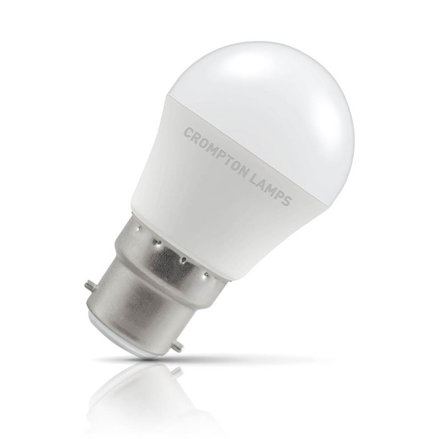 Crompton Lamps LED Golfball 5.5W B22 Daylight Opal (40W Eqv) Image 1