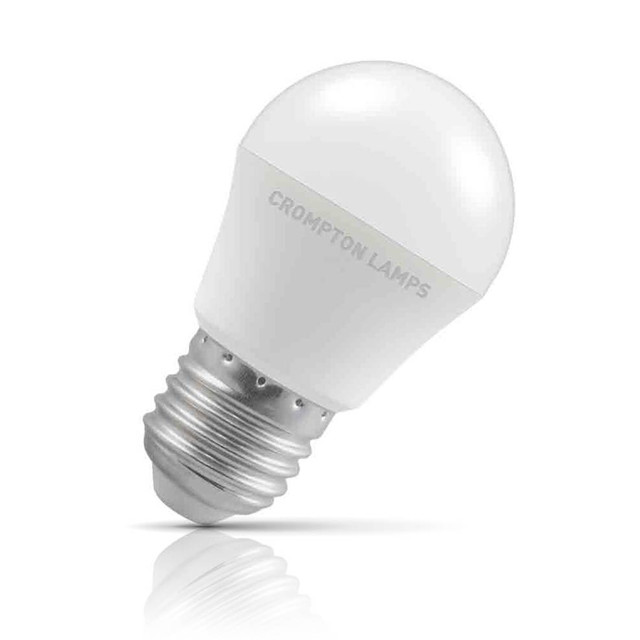 Crompton Lamps LED Golfball 5.5W E27 Daylight Opal (40W Eqv) Image 1
