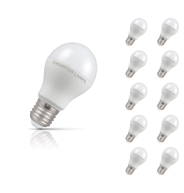Crompton Lamps LED GLS 8.5W E27 (10 Pack) Cool White Opal (60W Eqv) Image 1