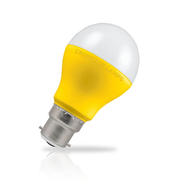 Crompton Lamps LED GLS 9W B22 110V Warm White Opal Yellow (60W Eqv) Image 1