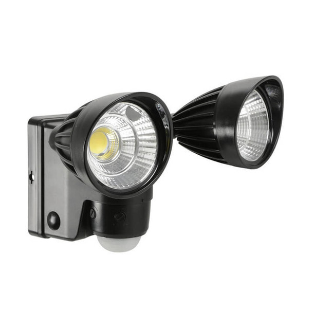 Lyyt LED Battery Powered Motion Sensor Twin floodlight Floodlight 6W Daylight Image 1
