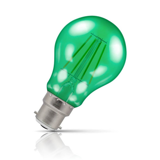 Crompton Lamps LED GLS 4.5W B22 Harlequin IP65 Green Translucent Image 1