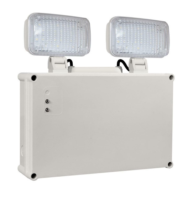 Phoebe LED Emergency Twin Spot 2.3W Daylight Krios Image 1