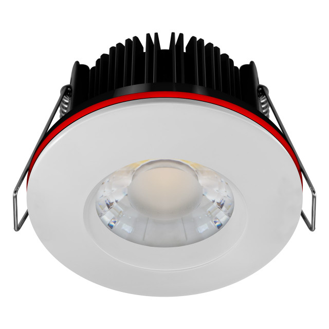 Crompton SPECTRUM WIFI LED Fire Rated Downlight 10W Dim IP65 Tuneable White + RGB in Recessed Spotlight Bluetooth 40° Lights