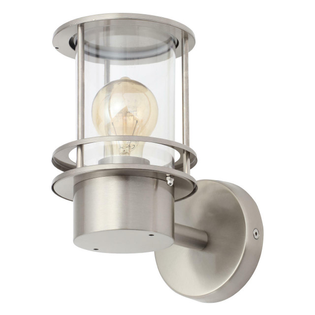 Zinc SKYE Outdoor Wall Lantern Stainless Steel 1