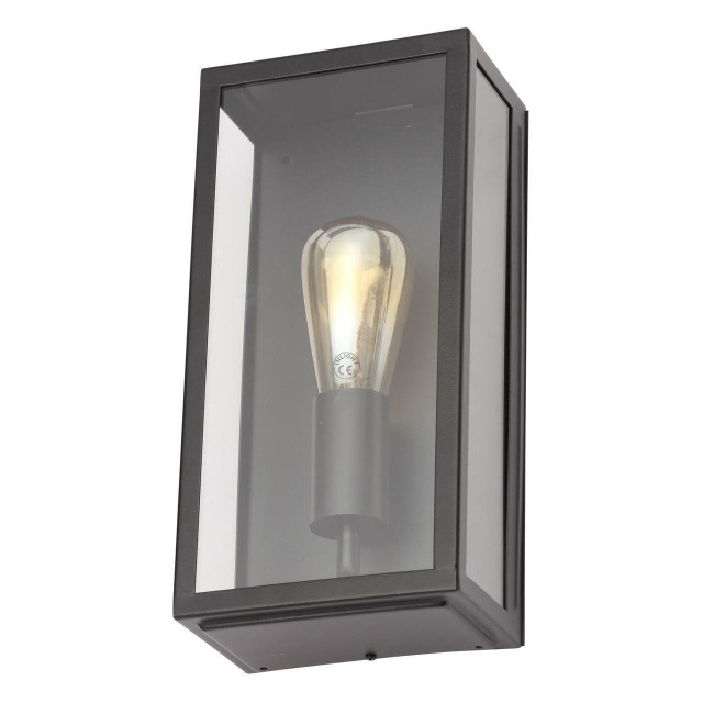 Zinc MINERVA Outdoor Box Lantern Black 1