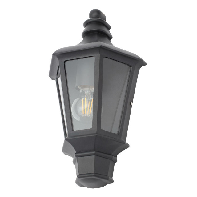 Zinc PARESI Outdoor Half Lantern Black 1