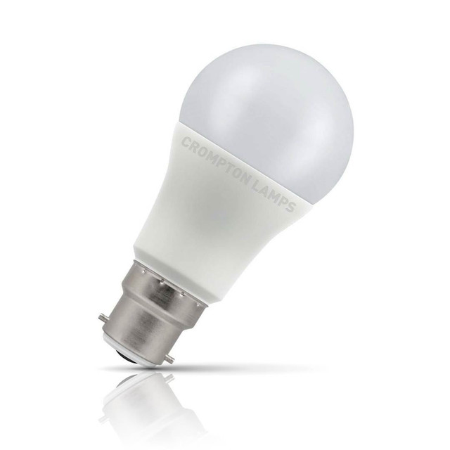 Crompton GLS LED Light Bulb B22 11W (75W Eqv) Cool White Opal 1