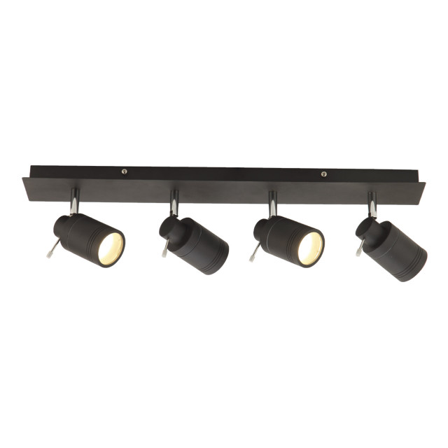 Spa Scorpius 4 Light Adjustable Light Bar Ceiling Spotlight Matt Black 1