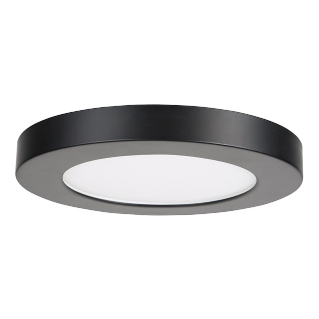 Spa 139mm Tauri LED Flush Ceiling Light Ring Satin Black 1