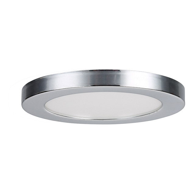 Spa 164mm Tauri LED Flush Ceiling Light Ring Chrome 1