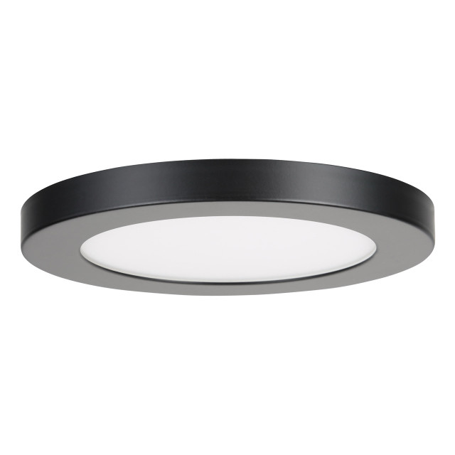 Spa 164mm Tauri LED Flush Ceiling Light Ring Satin Black 1