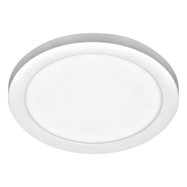 Spa 217mm Tauri LED Flush Ceiling Light 18W Tri-Colour CCT Opal and White 1