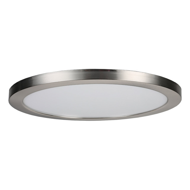 Spa 290mm Tauri LED Flush Ceiling Light Ring Satin Nickel 1