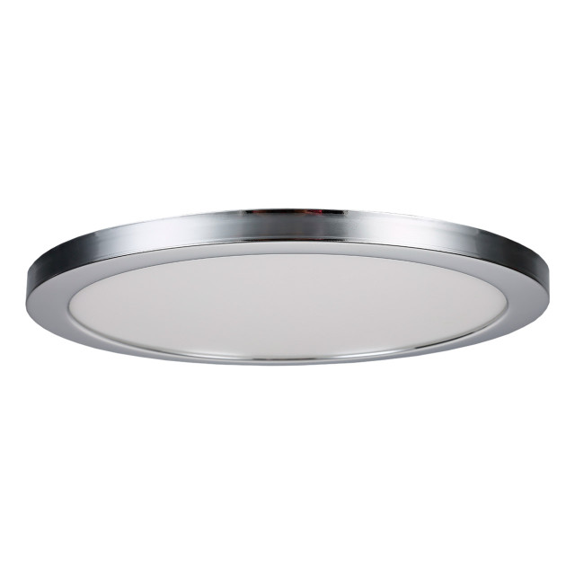 Spa 290mm Tauri LED Flush Ceiling Light Ring Chrome 1