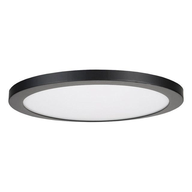 Spa 290mm Tauri LED Flush Ceiling Light Ring Satin Black 1