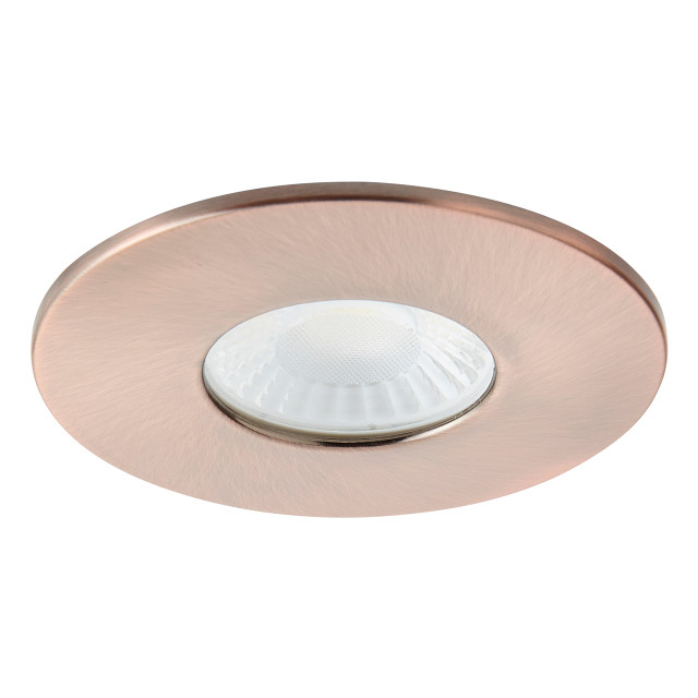 Spa Rhom LED Fire Rated Downlight 8W Dimmable IP65 Tri-Colour CCT Antique Copper 1