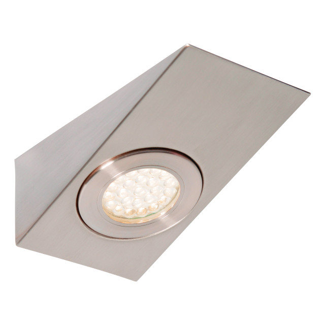 Culina Lago LED Wedge Under Cabinet Light 1.5W Warm White Opal and Satin Nickel 1