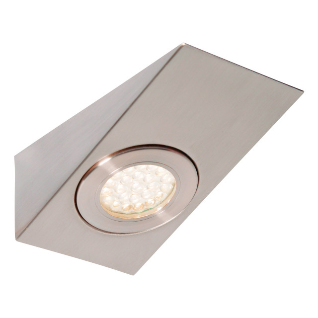 Culina Lago LED Wedge Under Cabinet Light 1.5W Daylight Opal and Satin Nickel 1