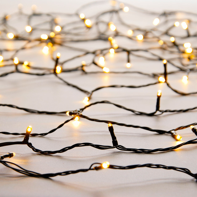 Festive 38.3m Indoor & Outdoor Multifunction Christmas Tree Fairy Lights 480 Warm White LEDs 1