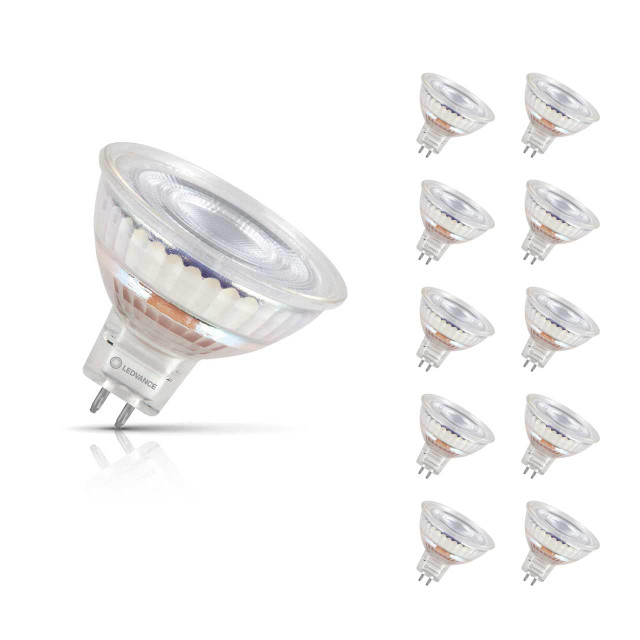 Ledvance LED MR16 Bulb 8W GU5.3 12V Dimmable (10 Pack) Warm White 1