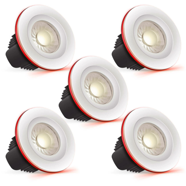 Phoebe LED Downlight Dimmable 10W Tuneable White + RGB Spectrum Wifi IP65 Image 5 pack