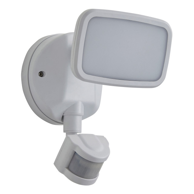 Zinc LYNN LED PIR Security Spotlight 10W Cool White in White 1