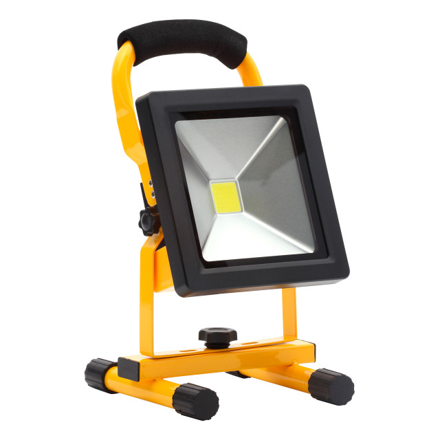 Zinc RECHARGEABLE LED Portable Work Light 20W Daylight Yellow/Black 1