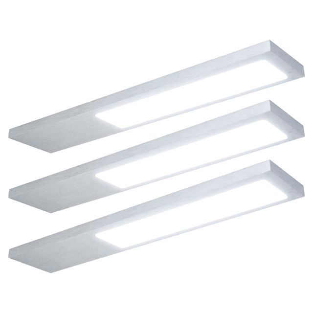 NxtGen Alabama Aluminium LED Under Cabinet Light 4W (3 Pack) Daylight 1