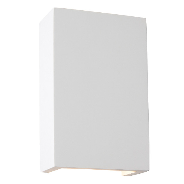Firstlight Gallery Modern Style LED 100mm Wall Up/Down Light 6W Square Warm White in White 1