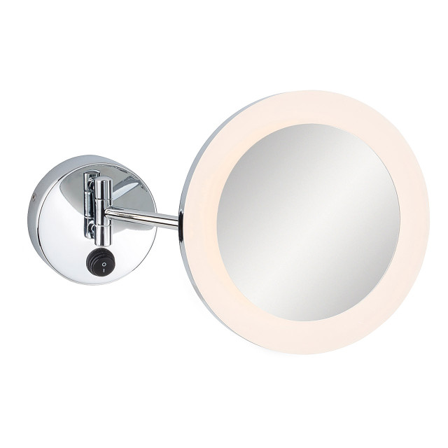 Firstlight Lily LED Illuminated Bathroom Mirror 3W with On/Off Switch Warm White Chrome 1