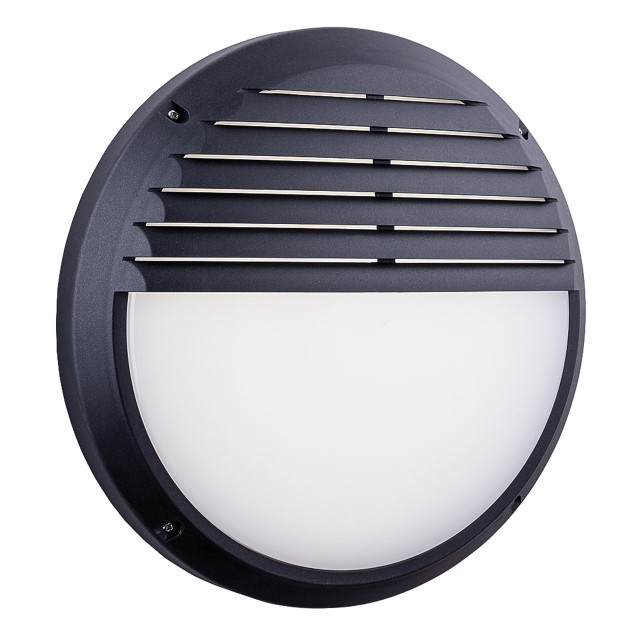 Firstlight Luca Anti-Corrosion Style LED Bulkhead 10W Eyelid Cool White in Black Resin and Opal 1