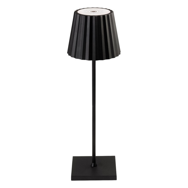 Firstlight Koko LED Rechargeable Table Lamp 2.2W Dim with Dimmer Control Tri-Colour CCT Black 1