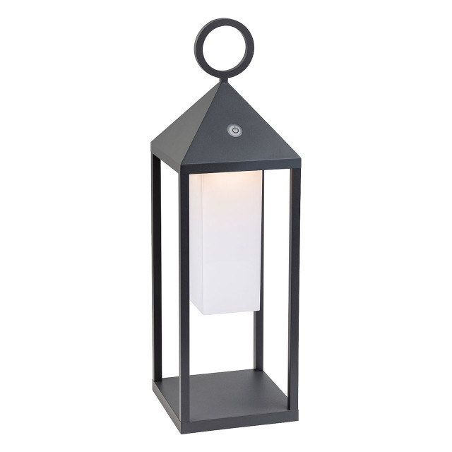 Firstlight Aruba Modern Style LED Lantern 2.2W Dimmable with Dimmer Control Graphite 1