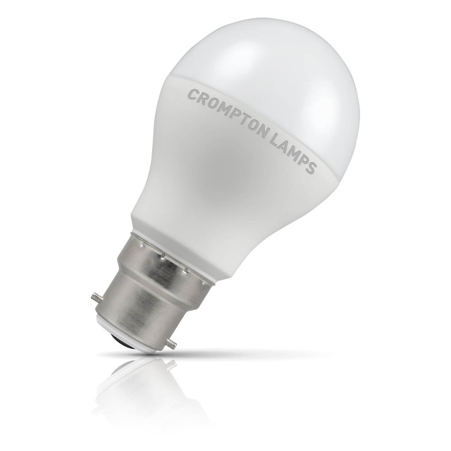 Crompton GLS LED Light Bulb Dimmable B22 8.5W (60W Eqv) Cool White Opal 1