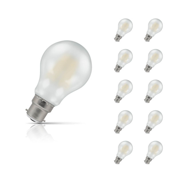 Crompton GLS LED Light Bulb Dimmable B22 7.5W (60W Eqv) Cool White 10-Pack Pearl 1