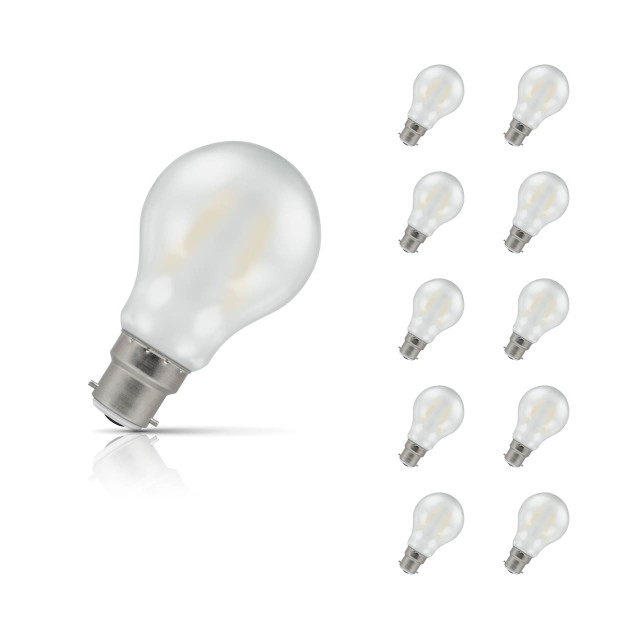 Crompton GLS LED Light Bulb B22 4.2W (40W Eqv) Warm White 10-Pack Filament Pearl 1
